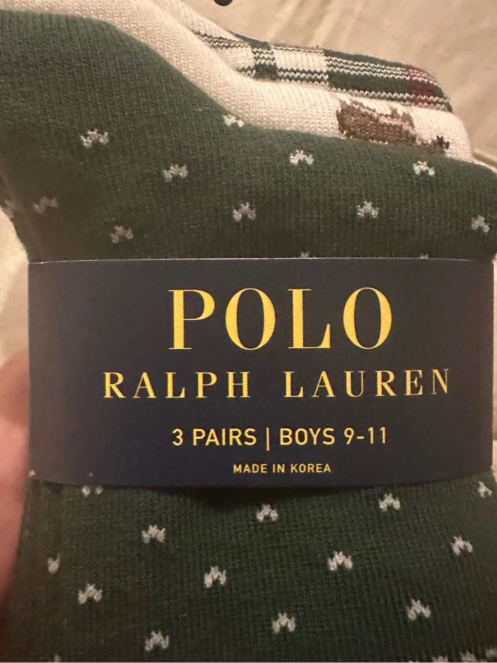 Polo Ralph Lauren Little and Big Boys' Embroidered Socks, 3-Piece Set